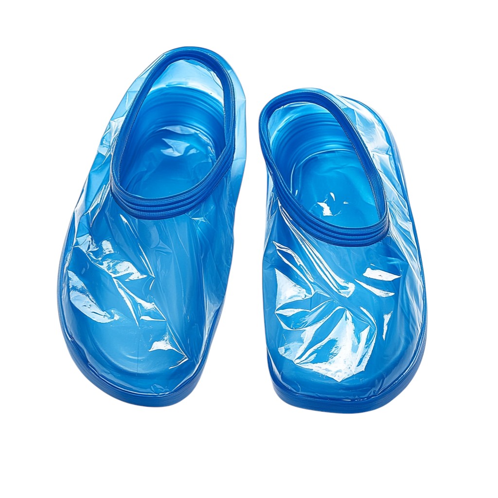 Kruvx Waterproof Heavy-Duty PE Shoe Covers